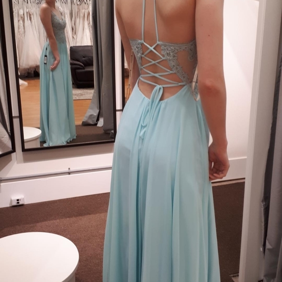 Faviana s10228 SEAGLASS prom dress - Picture 4 of 4